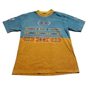 Factory Artwear Aztec Southwest T-Shirt Vintage 90s USA Made Men's L Pre-owned